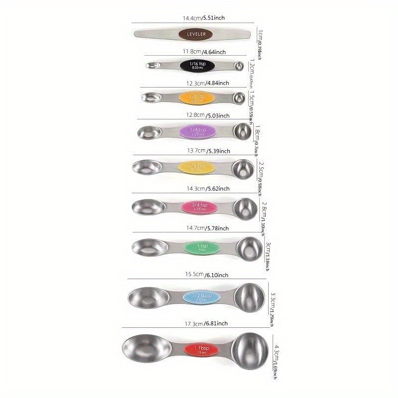 COP ROSE 9pcs Magnetic Measuring Spoons