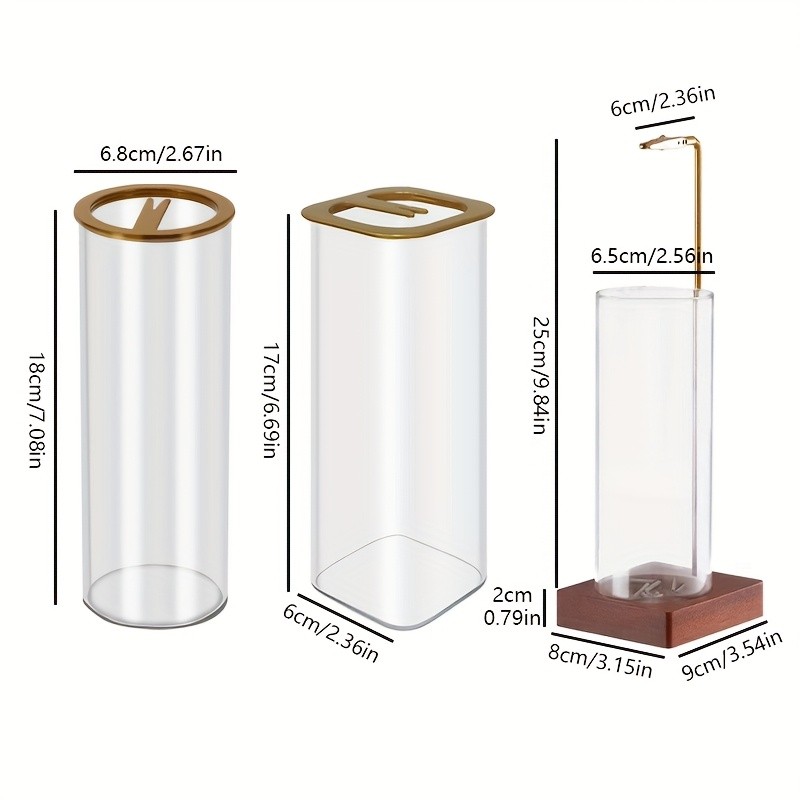 DRADO Modern Glass Incense Holder with Ash Collector