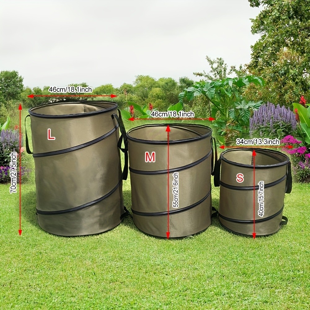 Drado Foldable Garden Trash Can