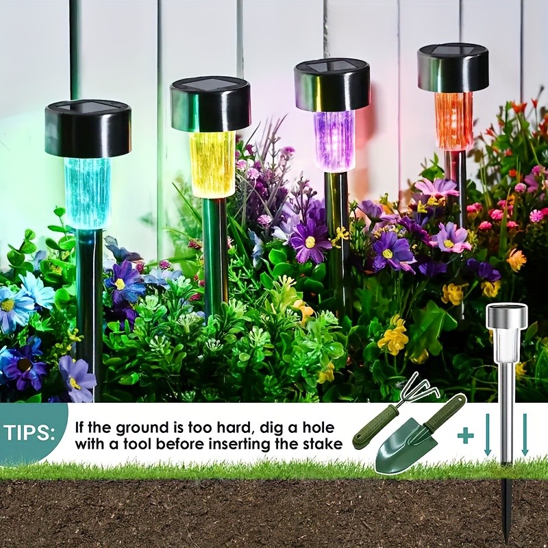 CIMMELO 10-Pack Solar LED Lights