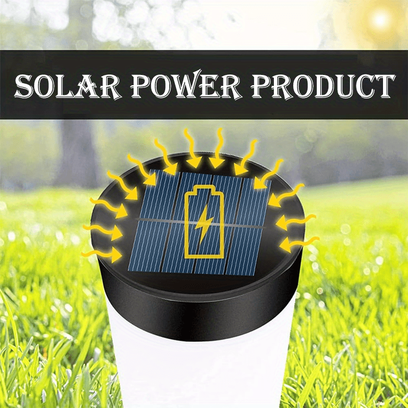 CIMMELO 4-Pack Solar Lawn Lights