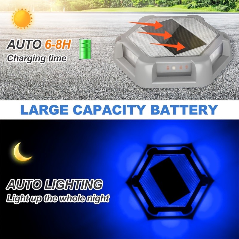 CIMMELO 4/6-Pack Solar Outdoor Deck Lights