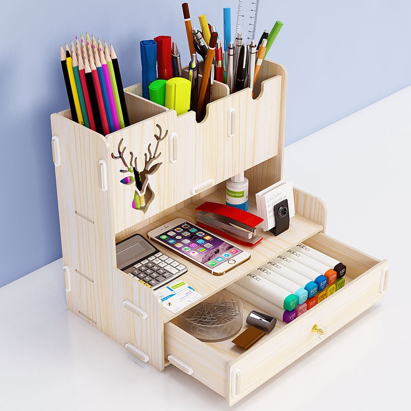 Wood Desk Organizer