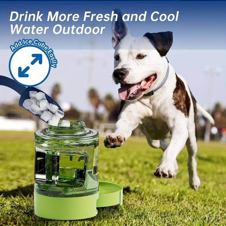 LESOTC 74oz Portable Dog Water Bottle with Built-In Bowl  Hydration On the Go for Your Dog