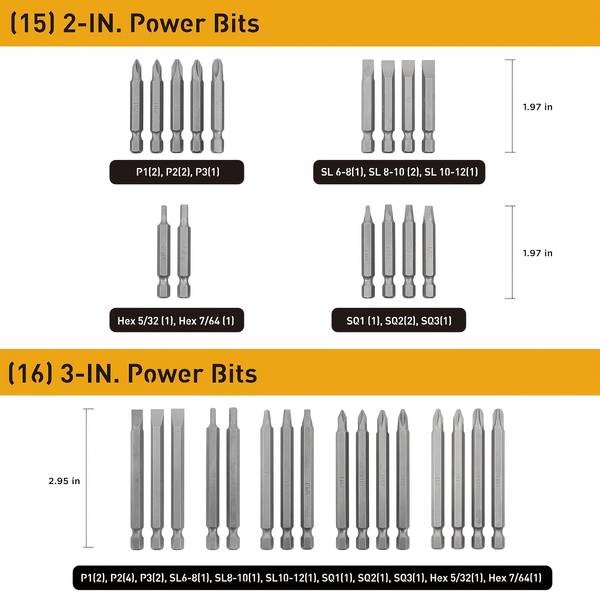 236pcs Screwdriver Bit Set  Universal Home Hand Tool Kit with Toolbox for DIY and Car Repairs