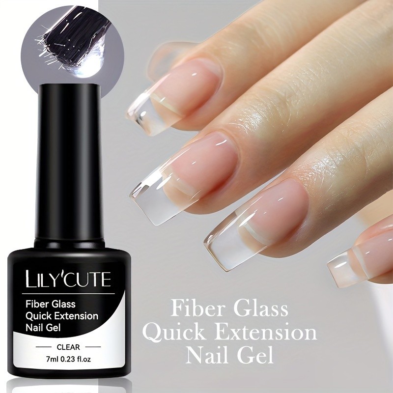 LILYCUTE Fiber Glass Cracked Nail Gel