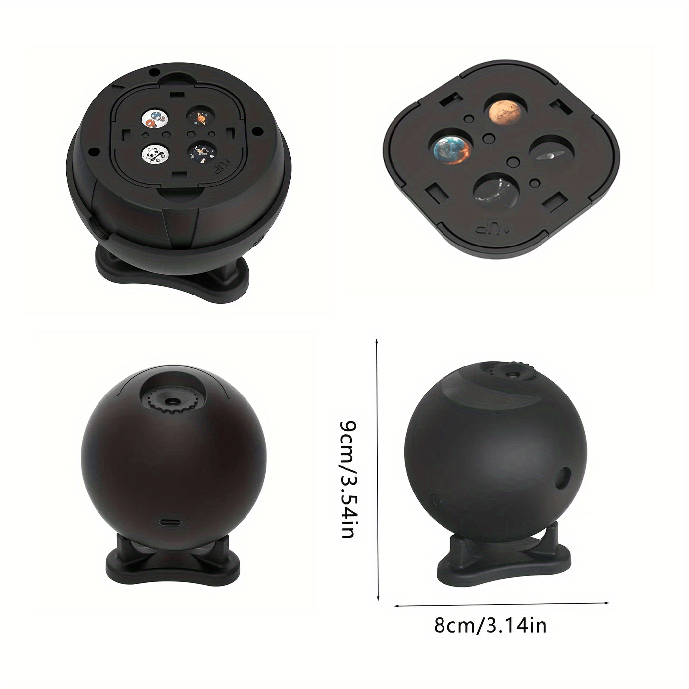 USB Projector Light with Multiple Patterns and Adjustable Brightness