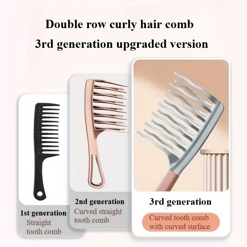 THCBME Double-Toothed Hair Comb Set