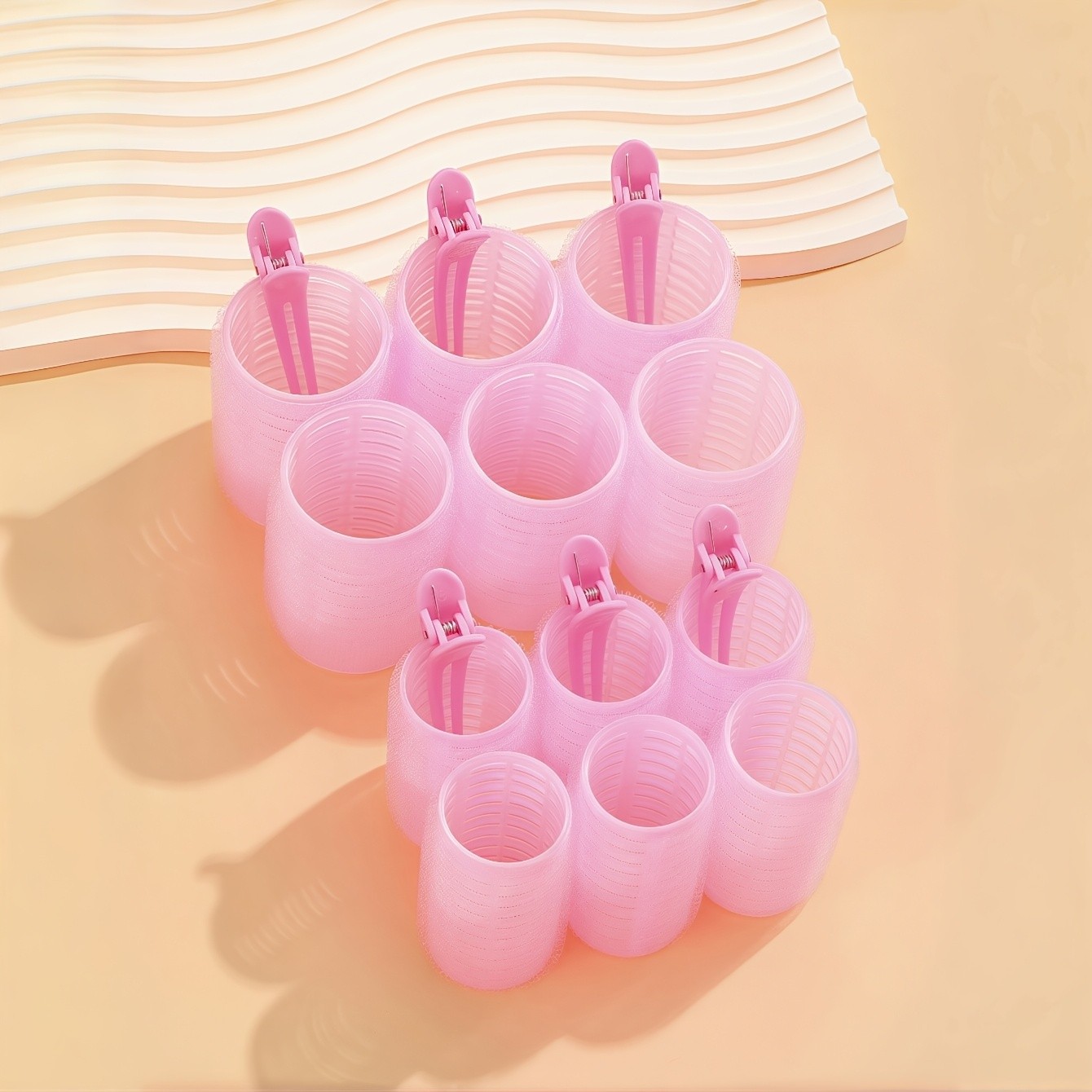 THCBME 18pcs Set of Large Hair Curls with Clips