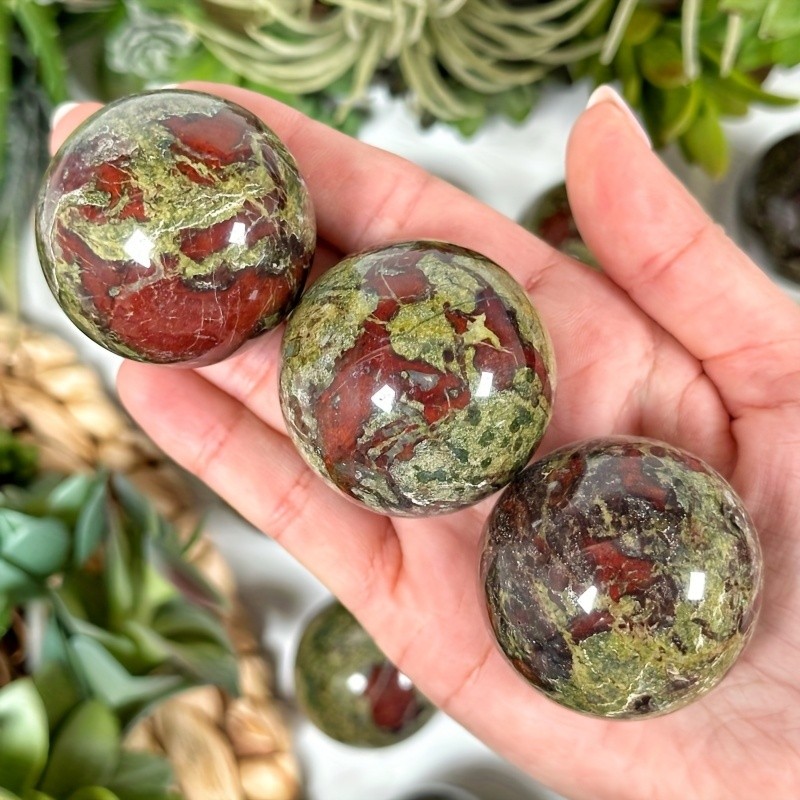 CRYSTALHOLA Dragon Bloodstone Sphere