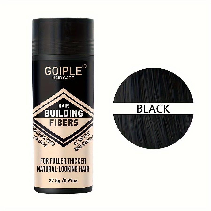 8 Color Hair Building Fibers  Water-Resistant Powder for Fuller, Natural-Looking Hair