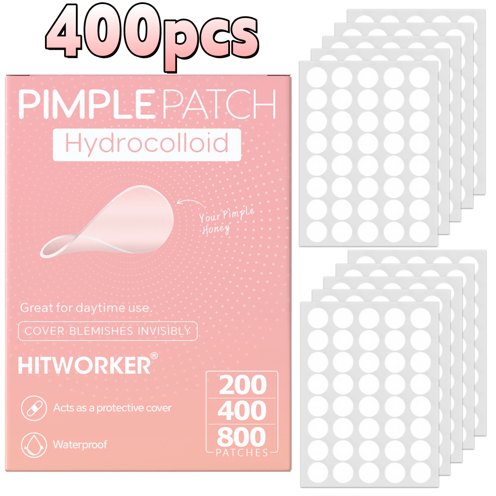 HITWORKER Water-Based Gel Stickers