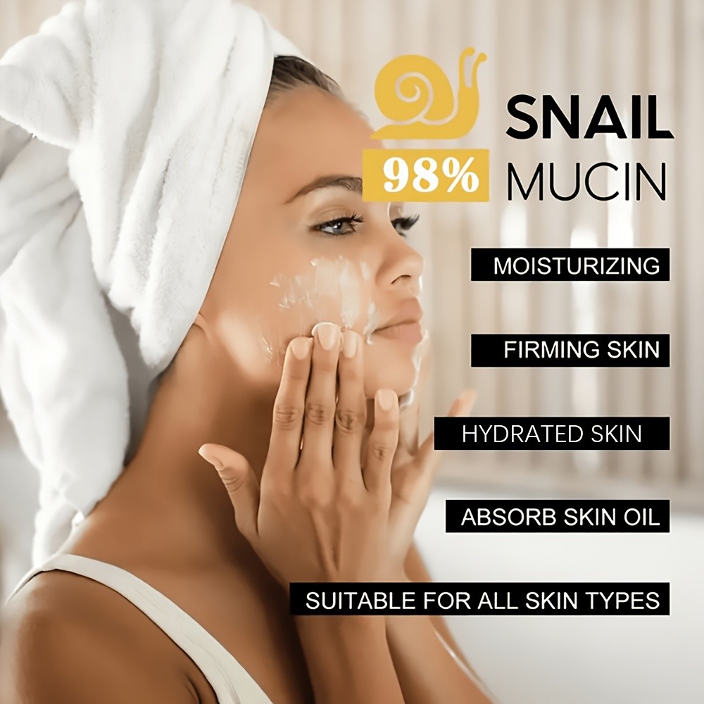 SUYARUN 98% Snail Mucin Coconut Oil Cream with Hyaluronic Acid & Aloe Vera
