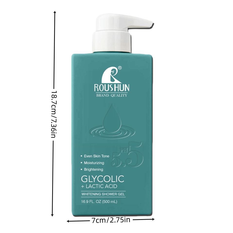 500ml Large Capacity GLYCOLIC+LACTIC ACID Shower Gel