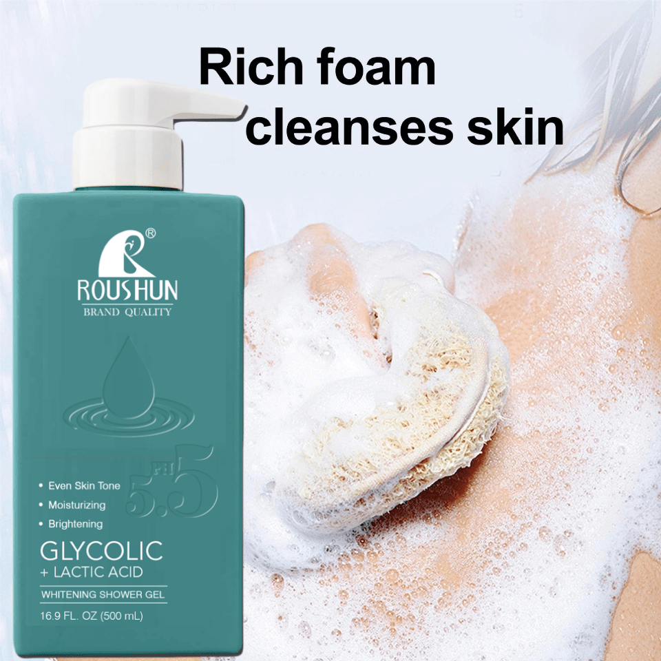 500ml Large Capacity GLYCOLIC+LACTIC ACID Shower Gel