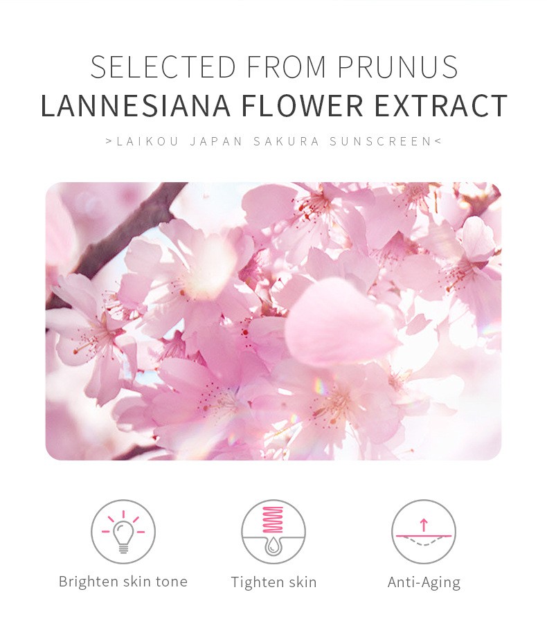Laikou Japan Sakura Sunscreen  Ultimate Protection with SPF 50+