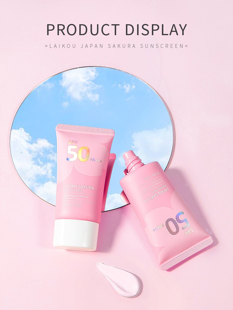 Laikou Japan Sakura Sunscreen  Ultimate Protection with SPF 50+