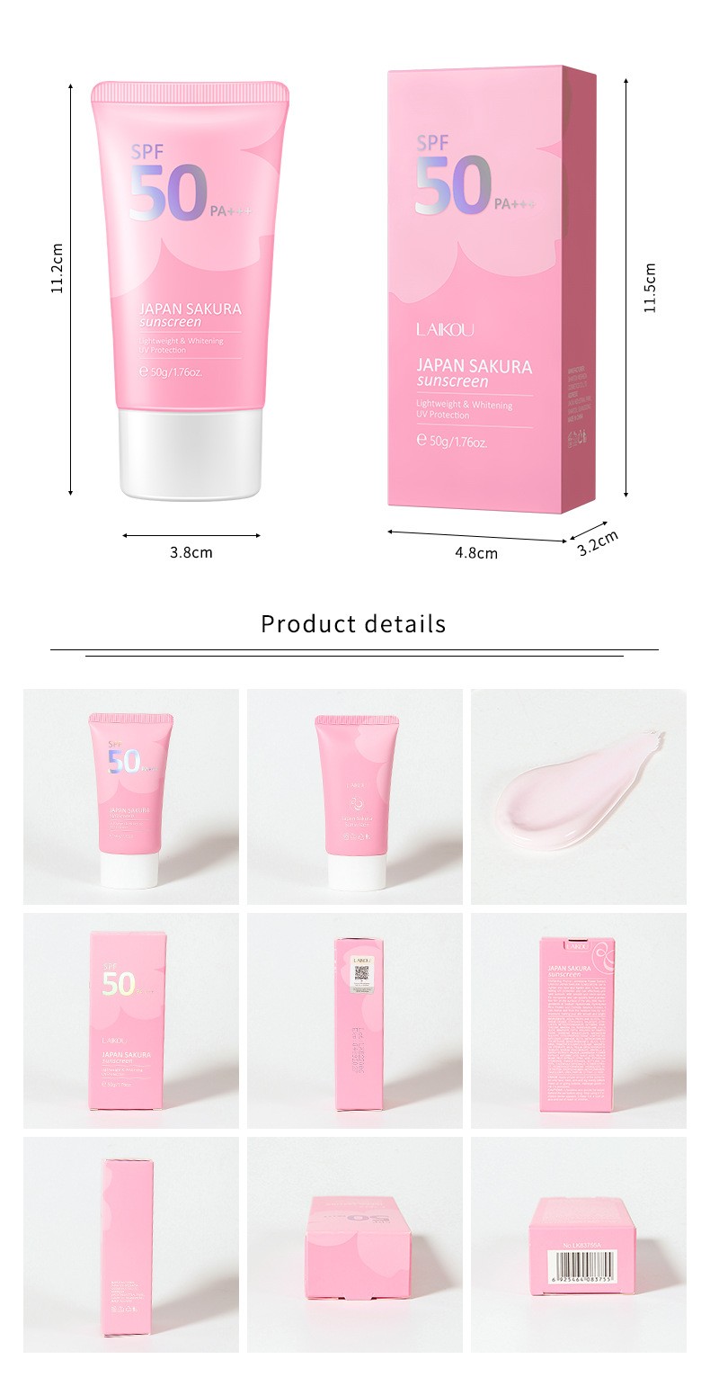 Laikou Japan Sakura Sunscreen  Ultimate Protection with SPF 50+