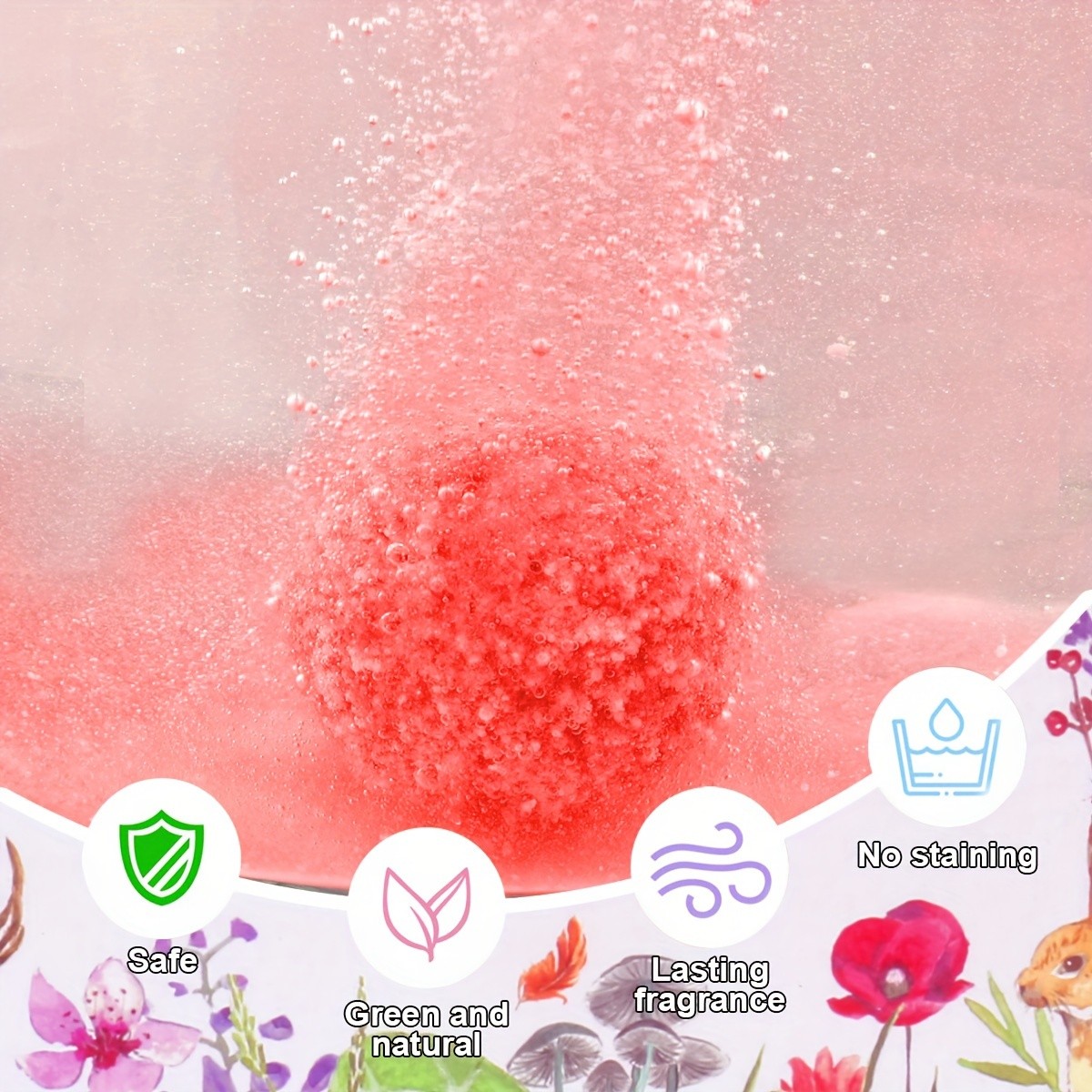 80pcs IHAVE Rose Scented Bath Bombs Set