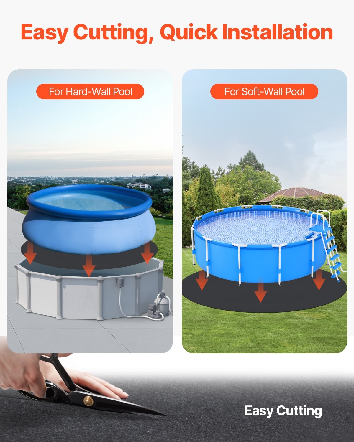 Above Ground Round Pool Pad