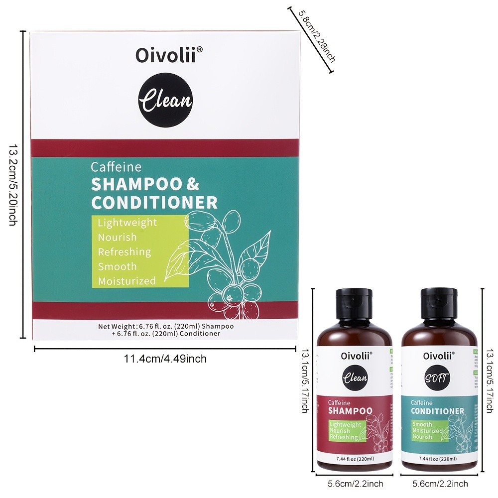 Caffeine Shampoo and Conditioner Set