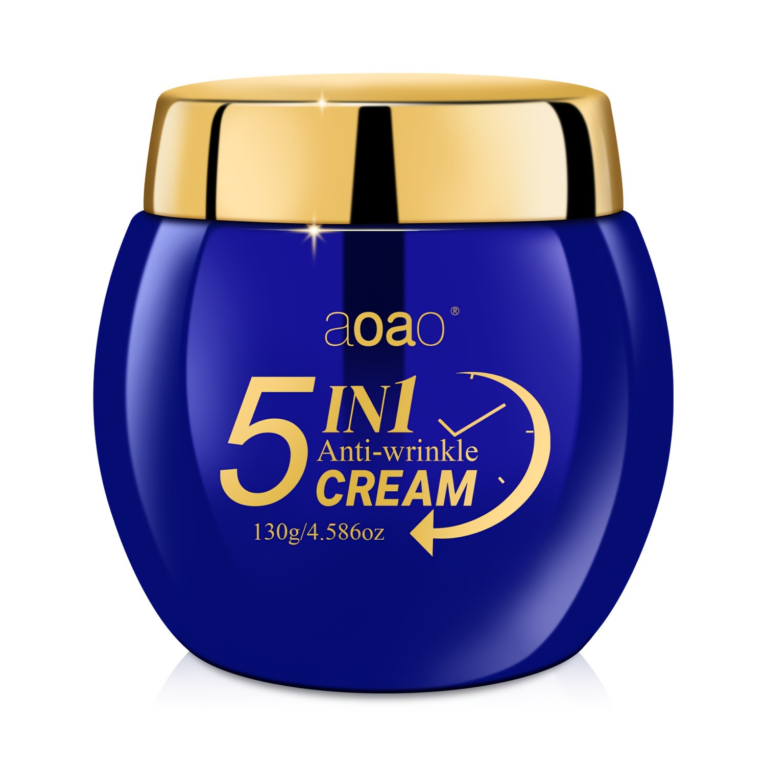 AOAO 5-in-1 Anti-Wrinkle Cream with Collagen, Vitamin C, E, Hyaluronic Acid & Aloe Vera