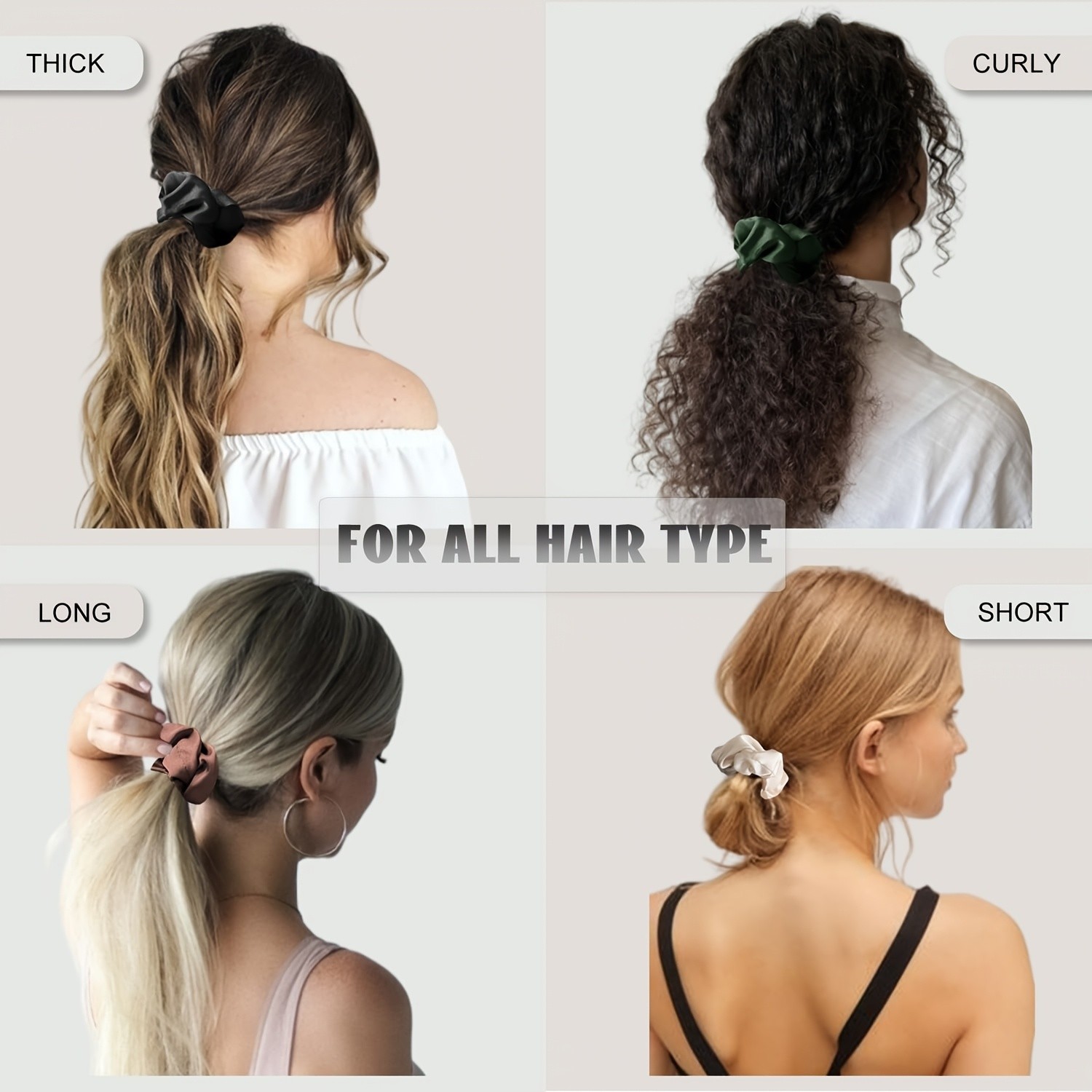 GUIJUI 12pcs Satin Scrunchies