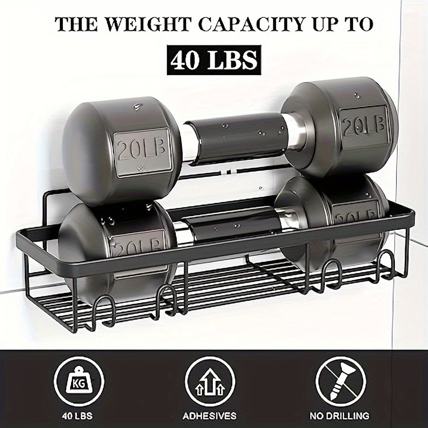 JABUKOSU 5pcs Stainless Steel Shower Caddy with Wall