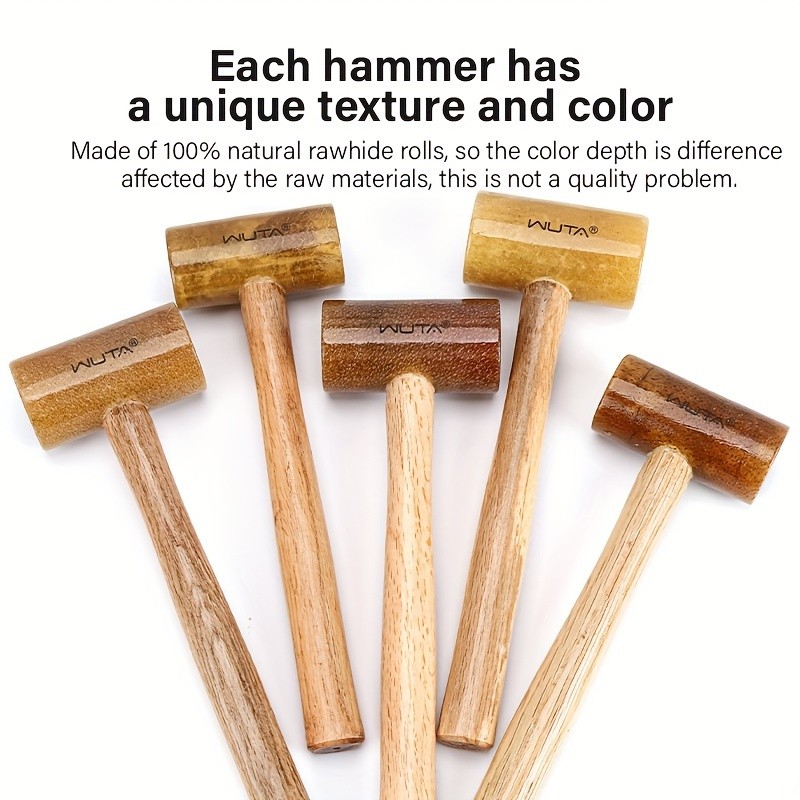 WUTA 100% Rawhide Hammer Set