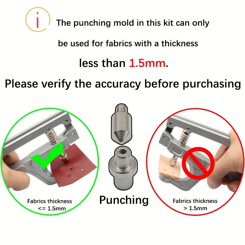 WORTHOFIRST 8mm Metal Double Cap Rivets with Pliers Tool