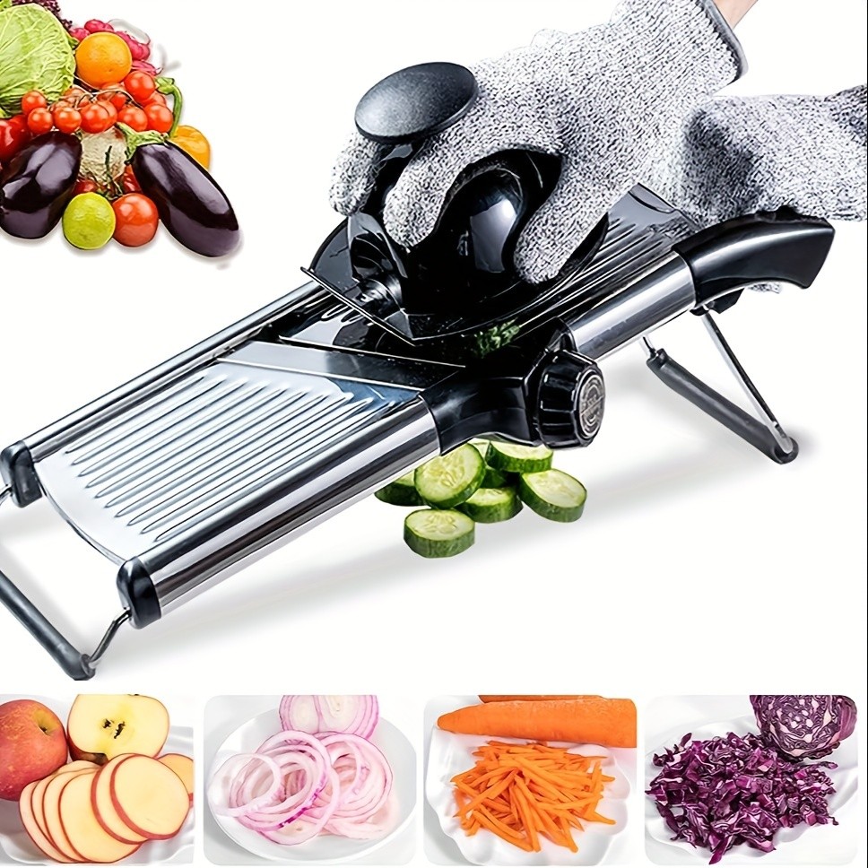TEMMYS Stainless Steel Vegetable Slicer