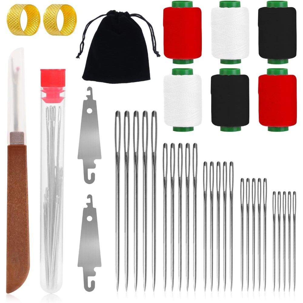 DOMUUH All-in-One Hand Sewing Needle Kit with Large-Eye Needles