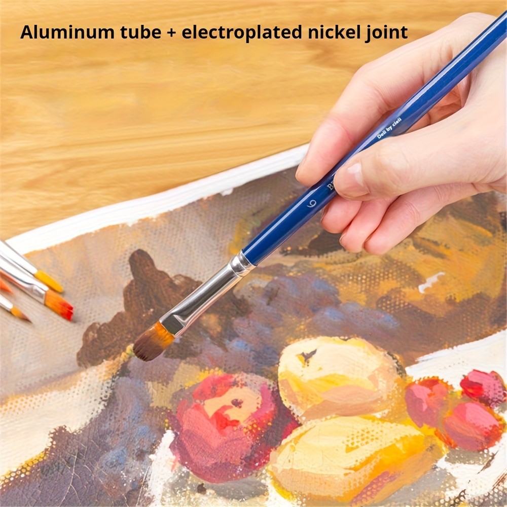 6pcs Nylon Hair Artist Detail Paintbrushes