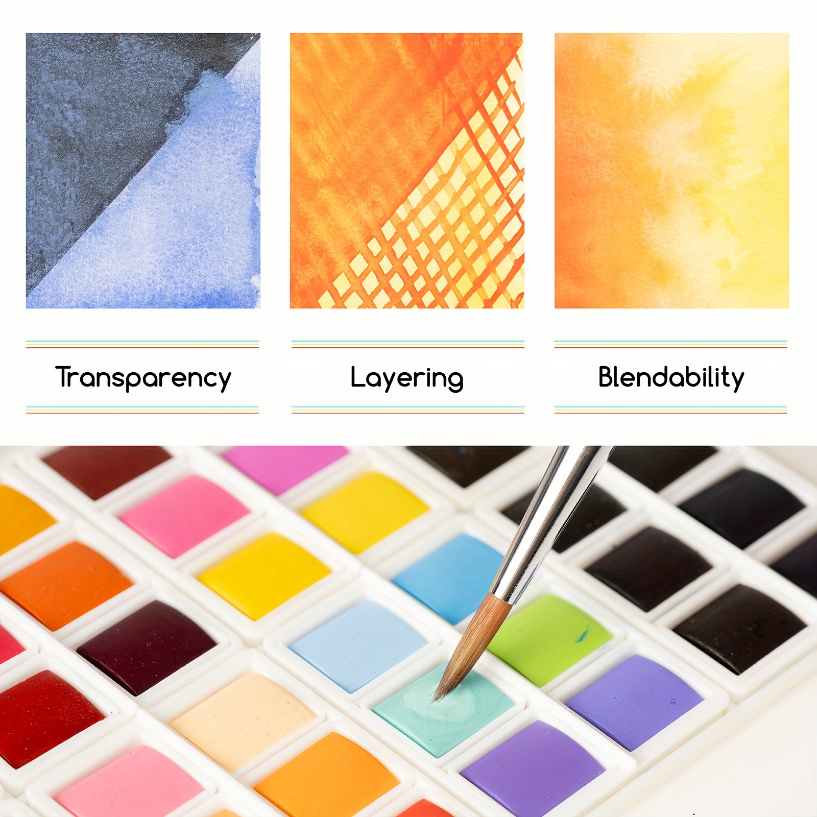 MEEDEN 48/96 Colors Watercolor Paint Set