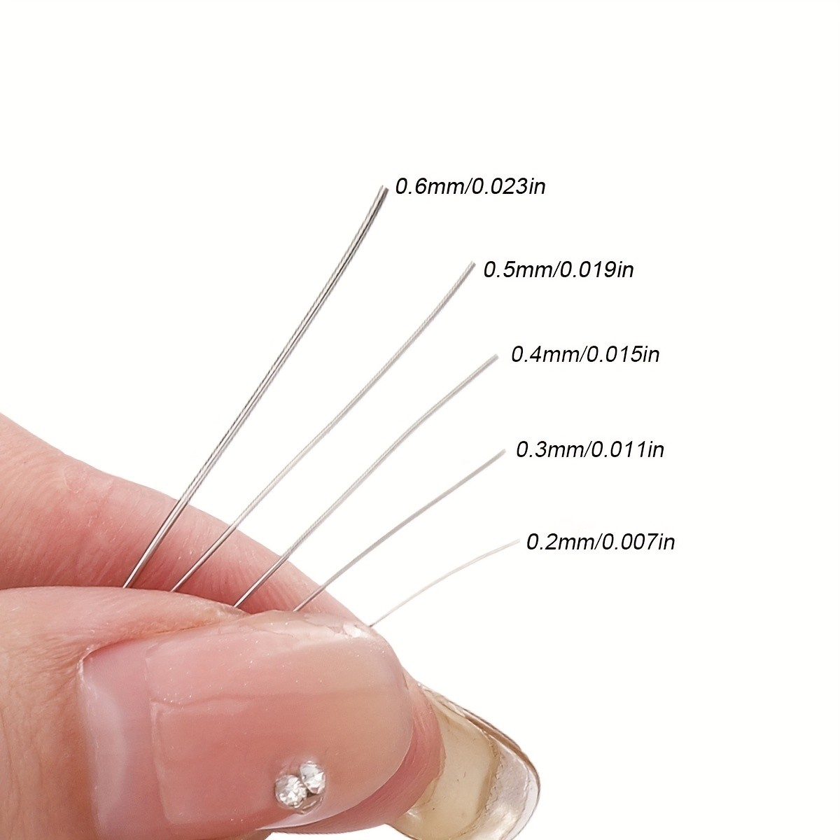 1/5 Roll Stainless Steel Wire Handmade Beading Wire