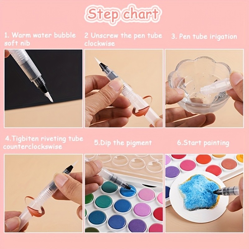 108pcs Set, 3D DIY Foam Texture Painting Paper