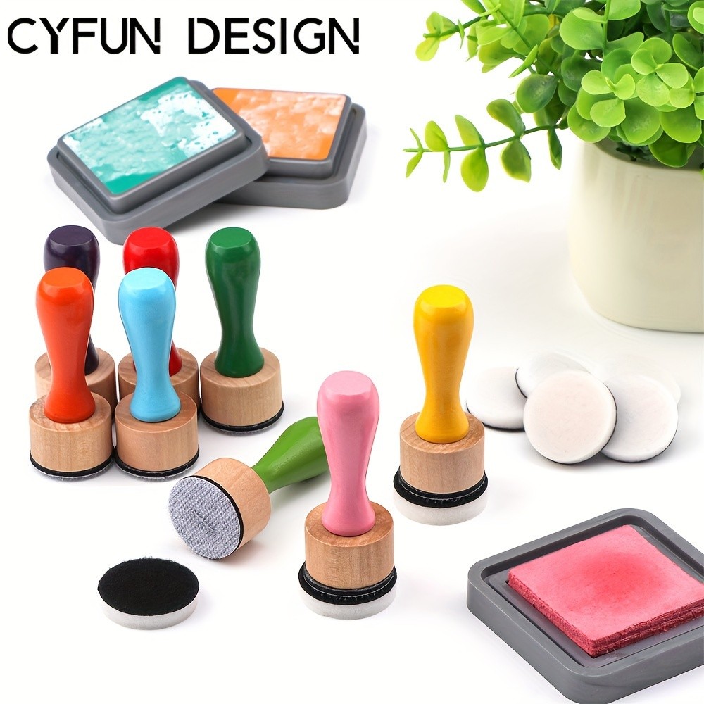 CYFUN DESIGN Mini Ink Blending Tools Set with Replacement Foam Pads