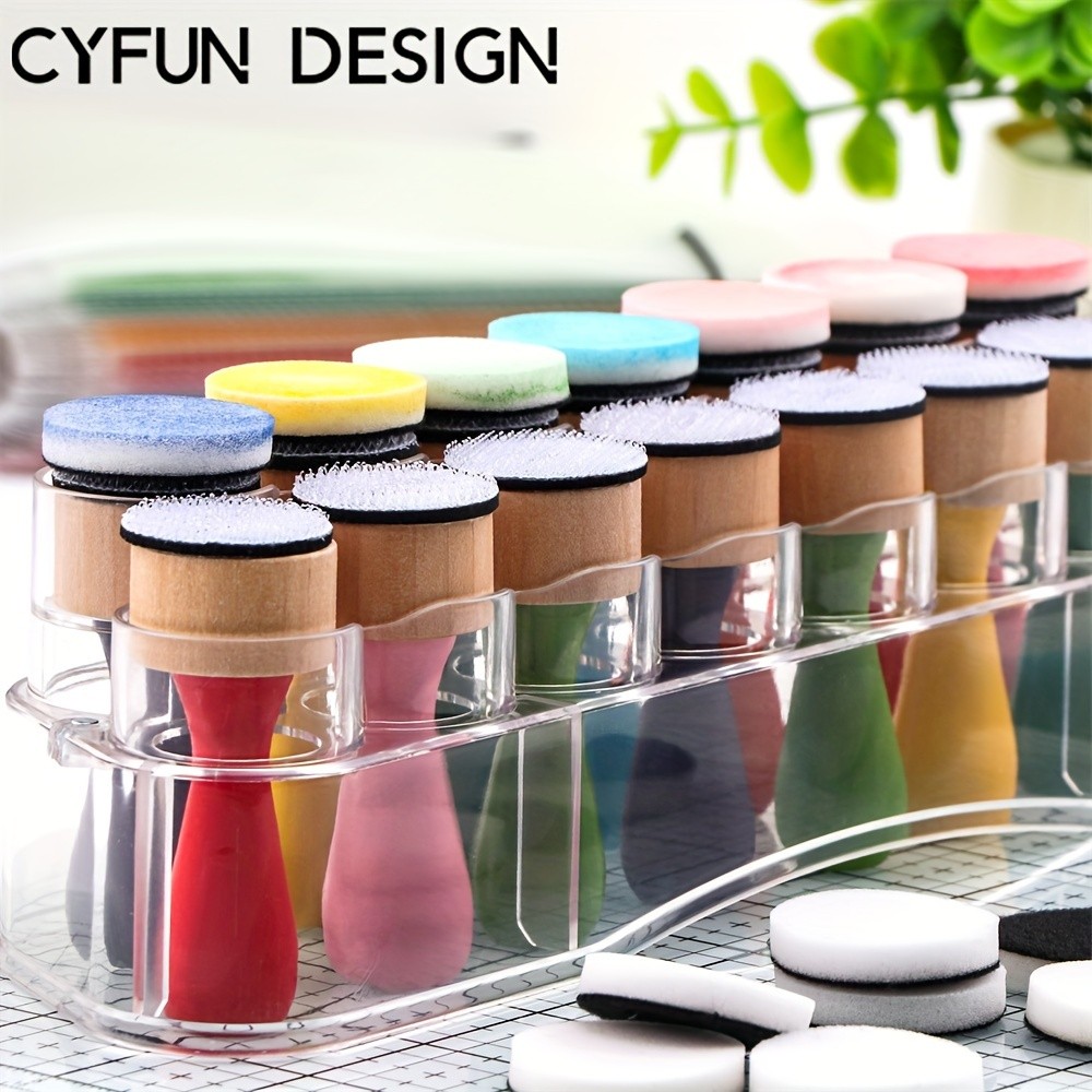 CYFUN DESIGN Mini Ink Blending Tools Set with Replacement Foam Pads