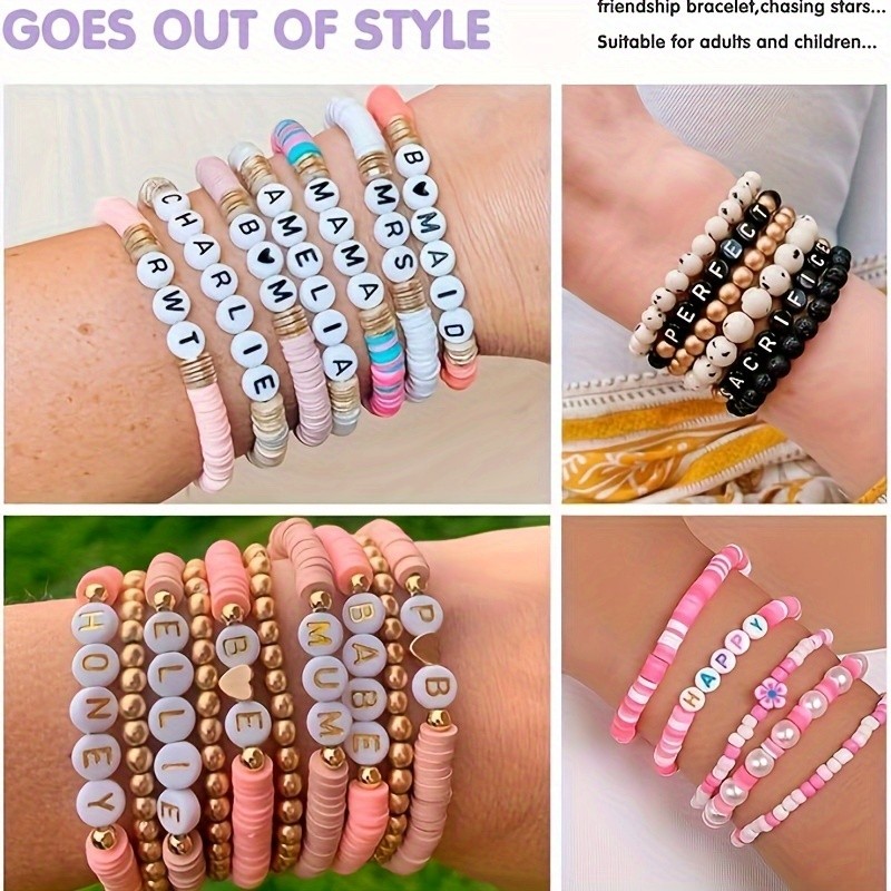 EDIFON 1400pcs Acrylic Alphabet Beads Set