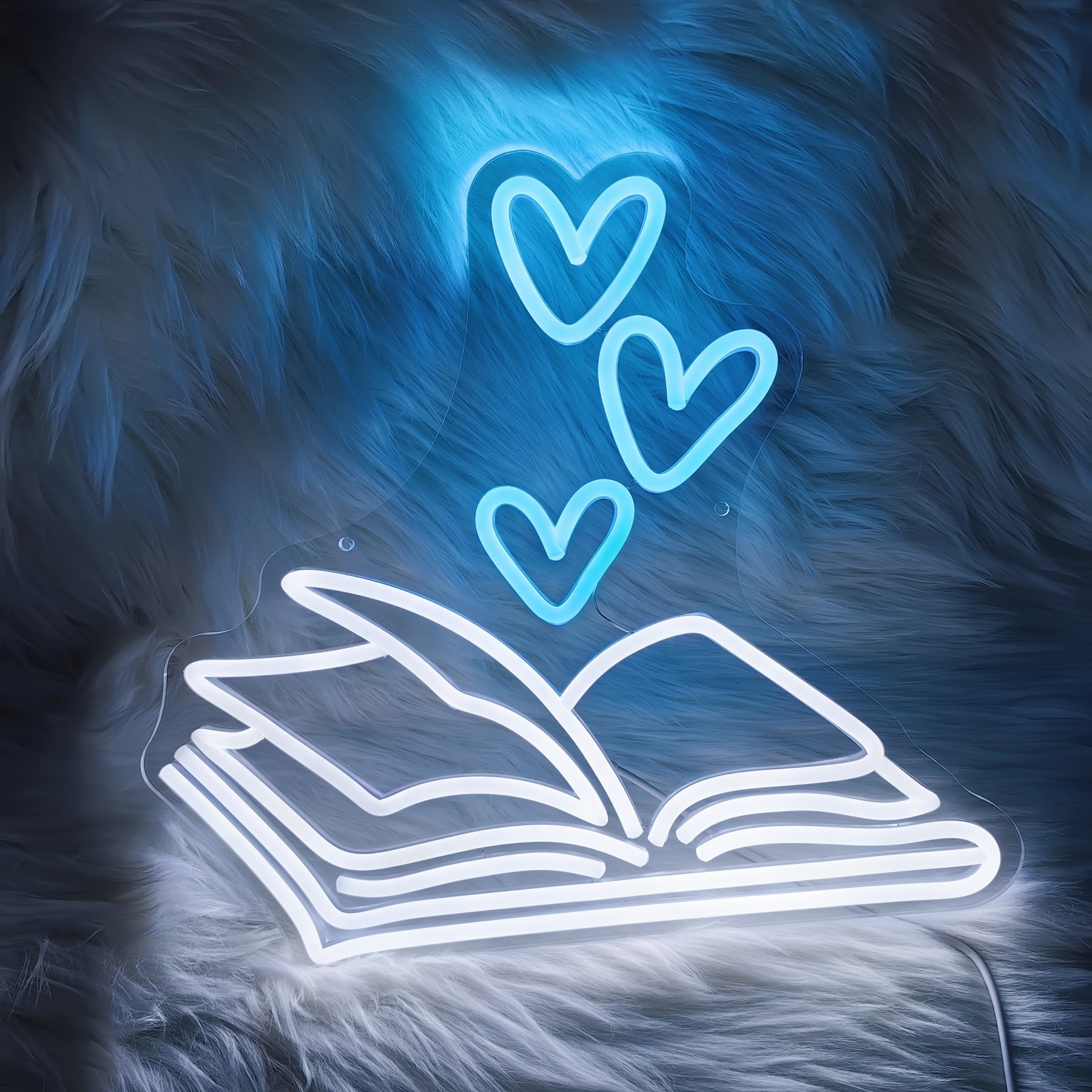 Neon Sign  Reading Book LED Light Neon Sign for Wall Decor
