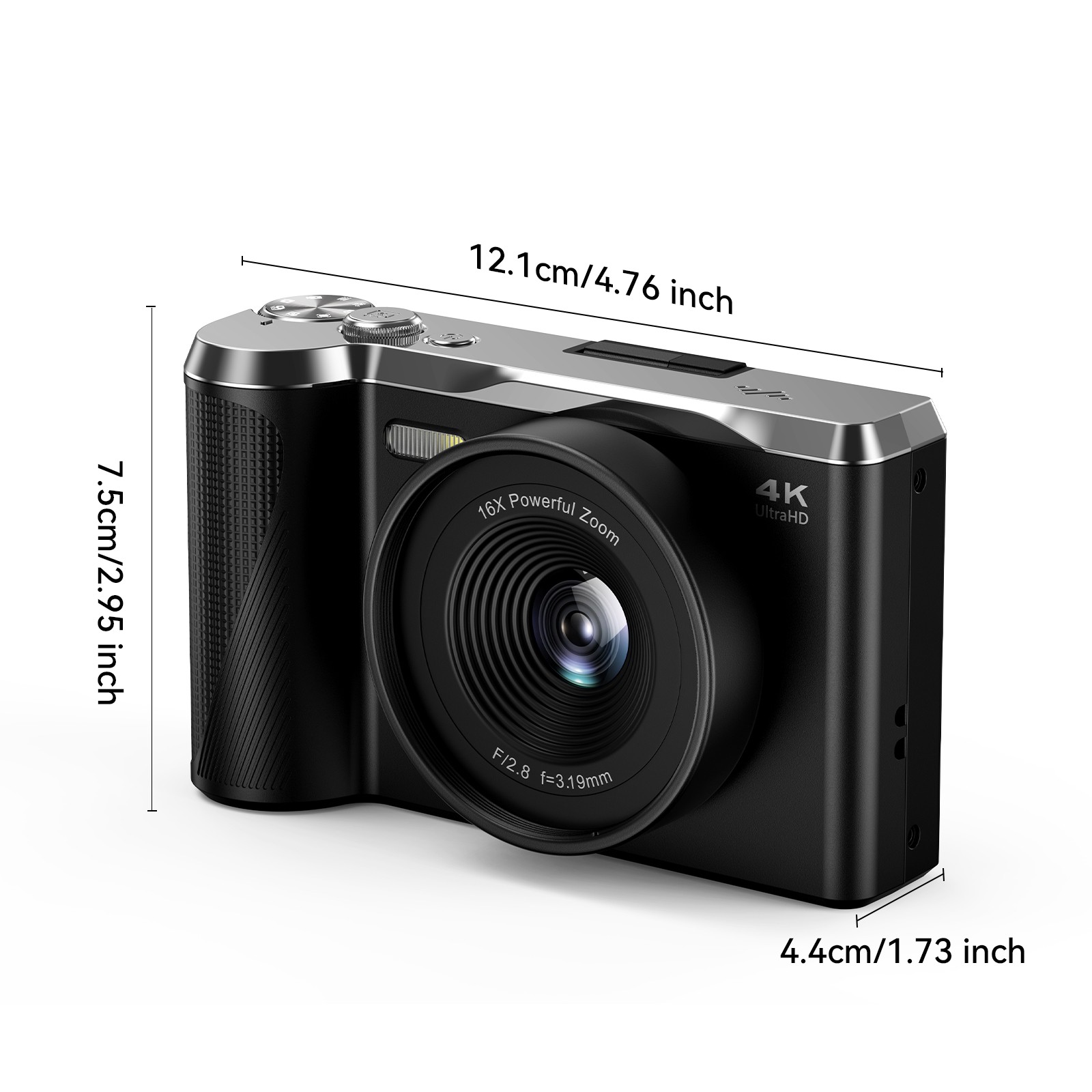 RIVGOT 2025 New Mirrorless Camera with CMOS & 1300W FHD Vlog Camera