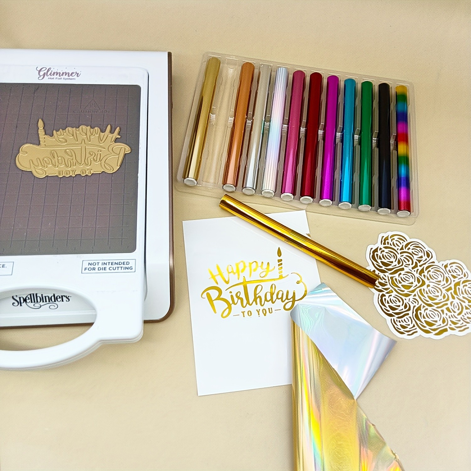 12pcs Hot Foil Roll Kit