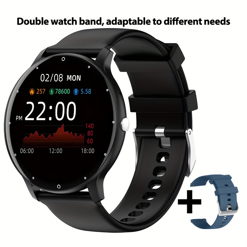 PEJE Smartwatch  123+ Sports Modes, 1.28-Inch TFT Screen, Waterproof Digital Fitness Watch with Wireless Call