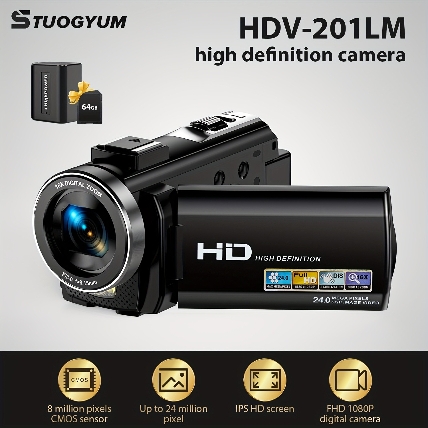 STUOGYUM Digital Video Camcorder
