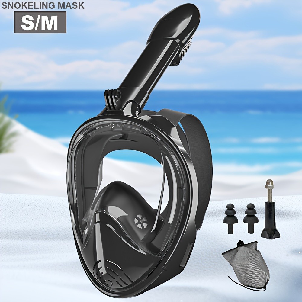 JoyMaySun Full Face Snorkeling Mask with Camera Holder