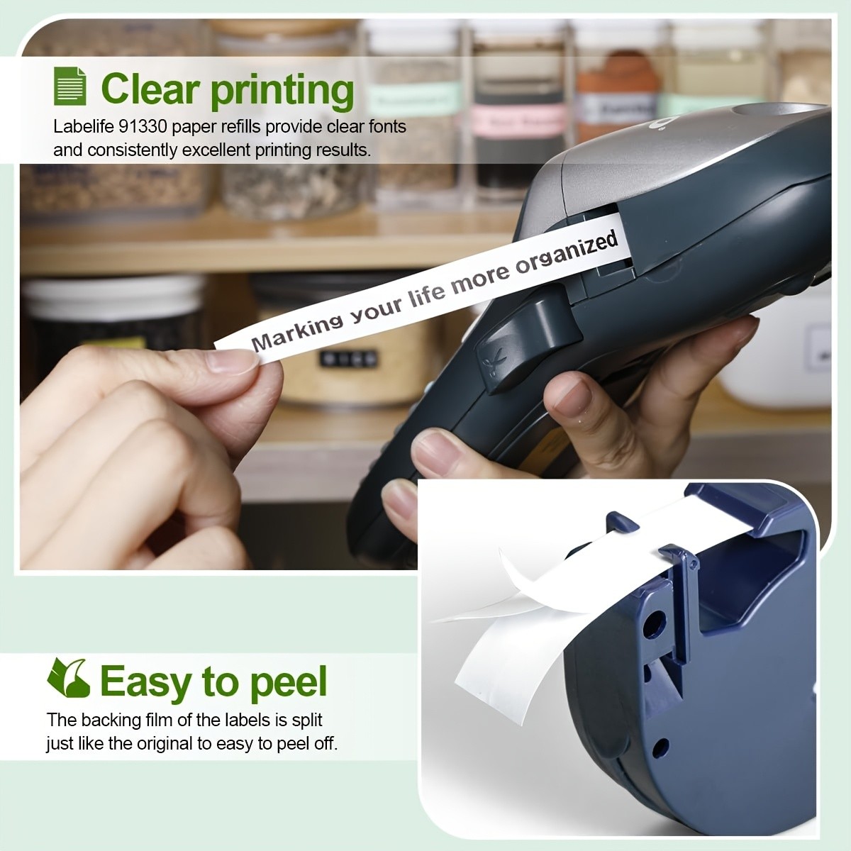 MarkField Compatible Dymo LetraTag Label Maker Refills