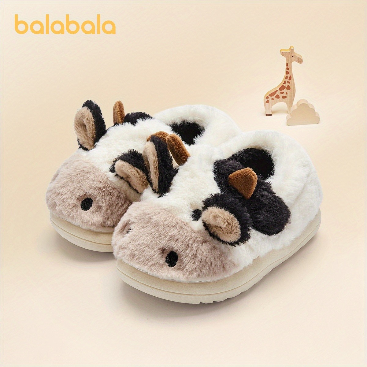 Balabala Animal-Shaped Plush Slippers