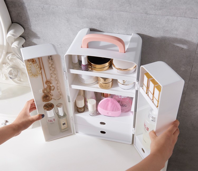 Skincare Finishing Box  Double Door Storage Organizer