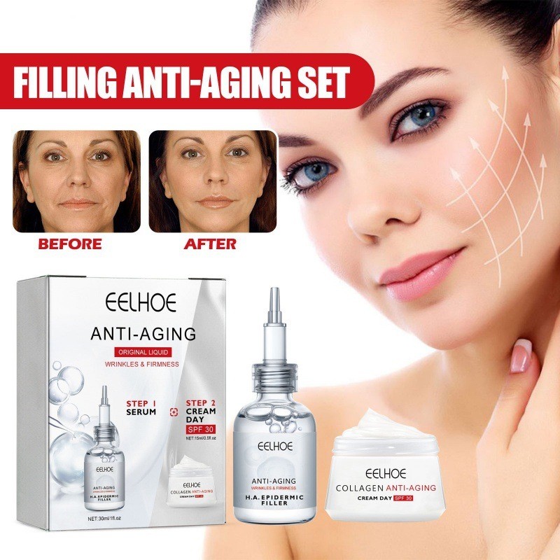 EELHOE Filling Anti-wrinkle Suit Fading Wrinkle Moisturizing Anti-aging Skin Rejuvenation Firming Water BankCream