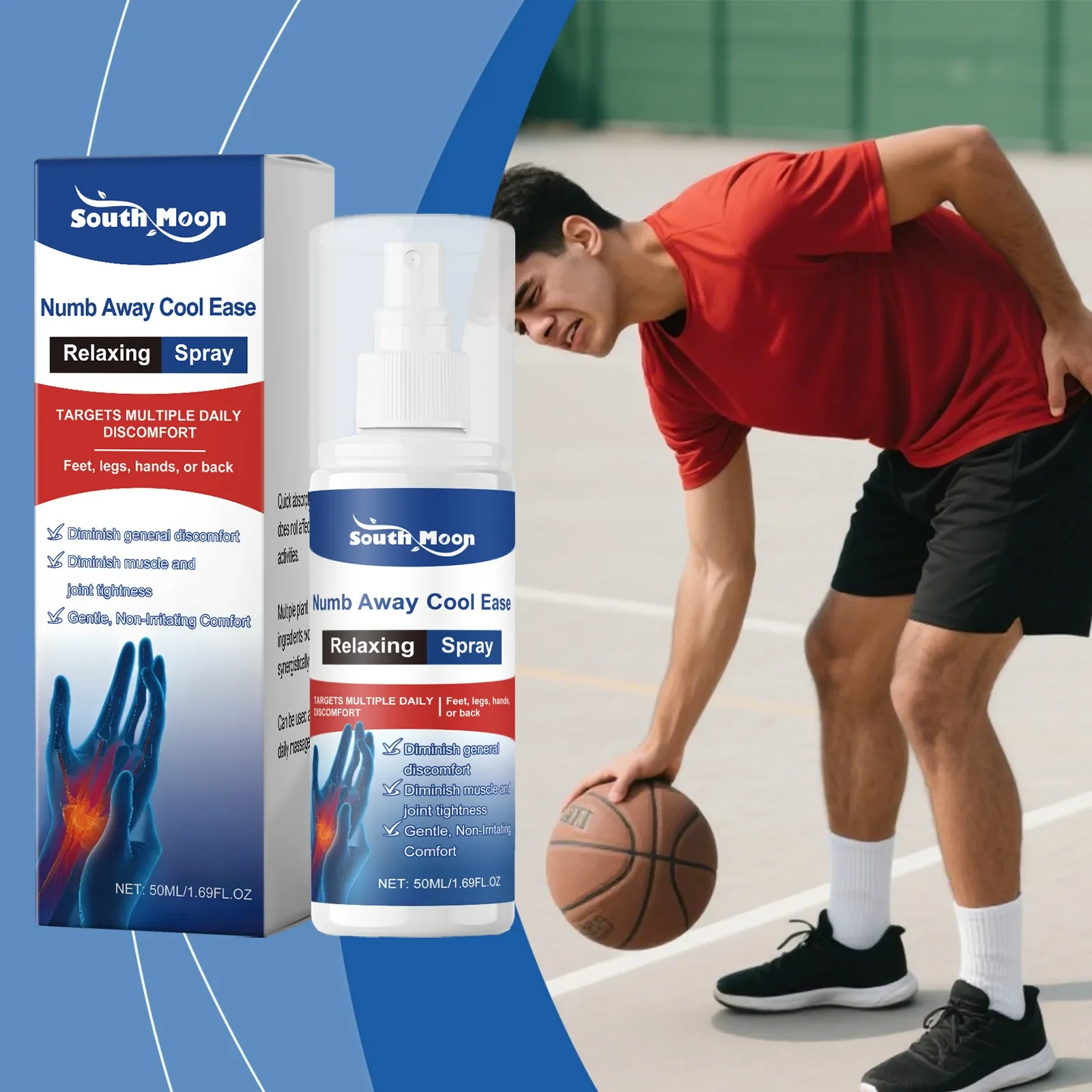 South Moon Numb Away Cool Ease Relaxing Spray (50ml)